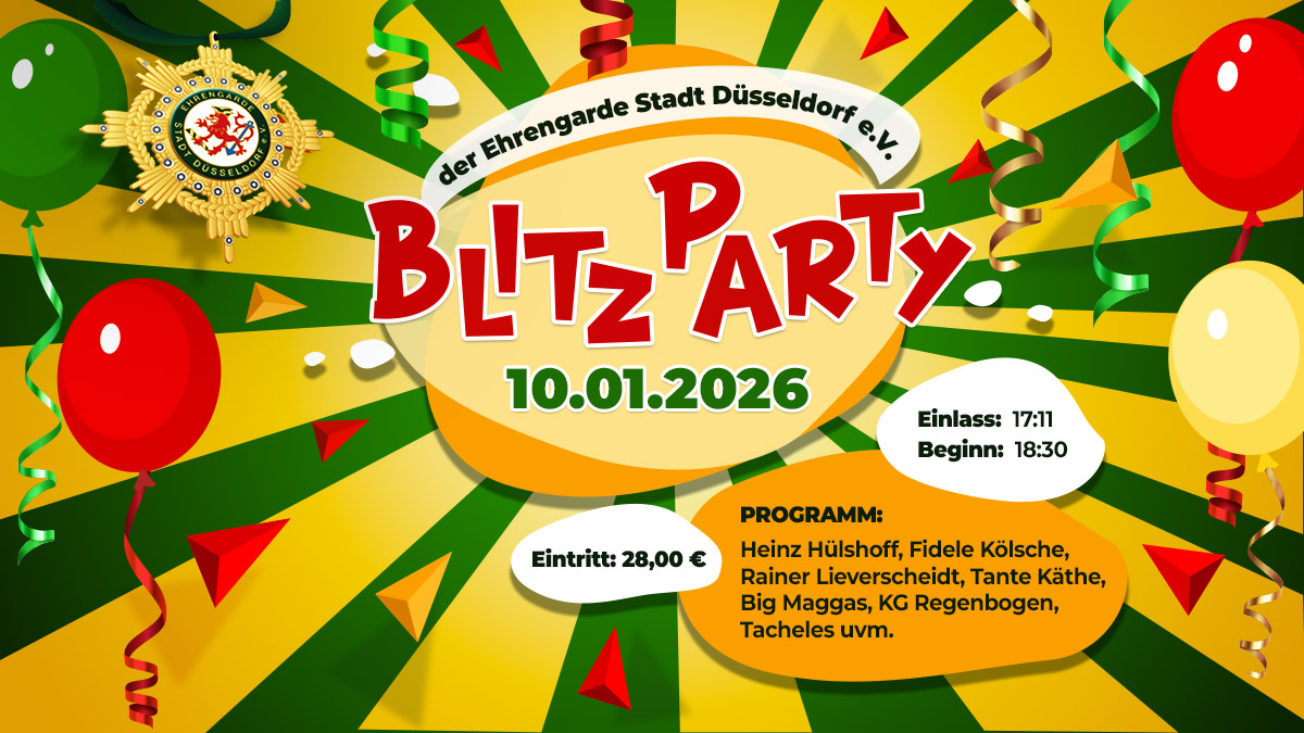 Blitzparty der Ehrengarde