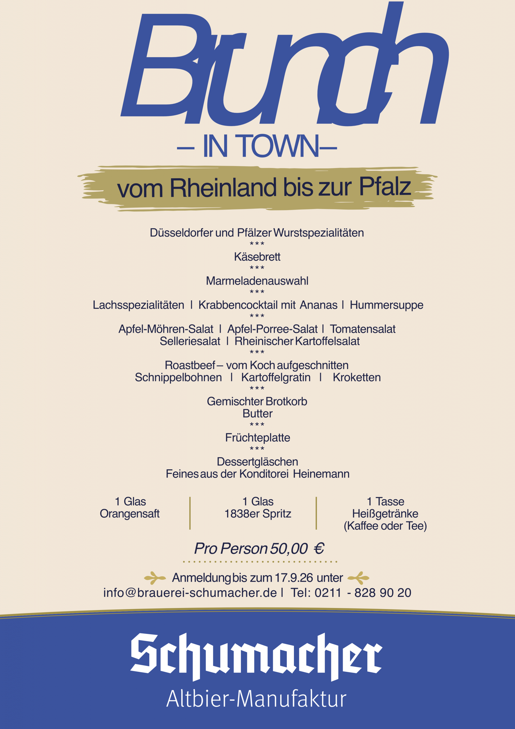 Brunch in Town - In der Schumacher Altbier-Manufaktur