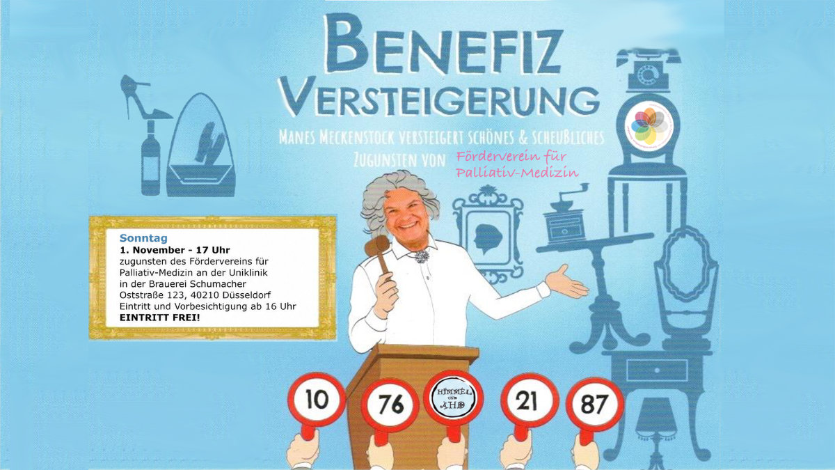 21. Allerheiligenversteigerung zugunsten des Fördervereins für Palliativ-Medizin mit Manes Meckenstock